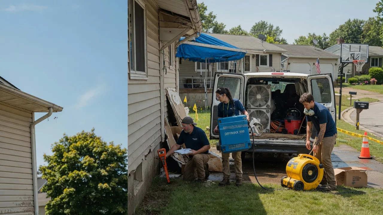 Ceiling Leak Cleanup in Dola, OH near me